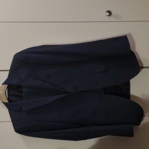 Muted blue men's Angelo Rossi suit 32R Super Slim 28 pant